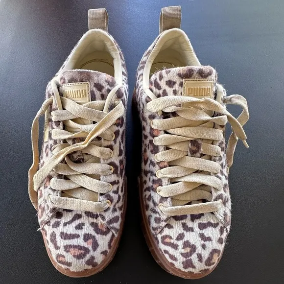 Puma Womens Mayze Leopard Platform   Sneakers Shoes Casual Size:7.5