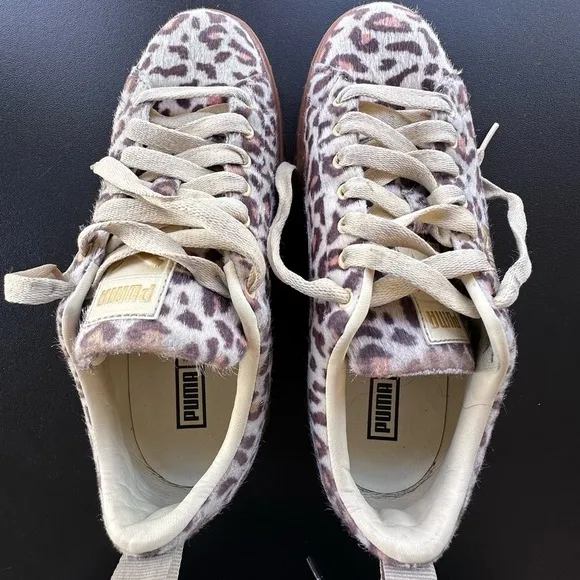 Puma Womens Mayze Leopard Platform   Sneakers Shoes Casual Size:7.5