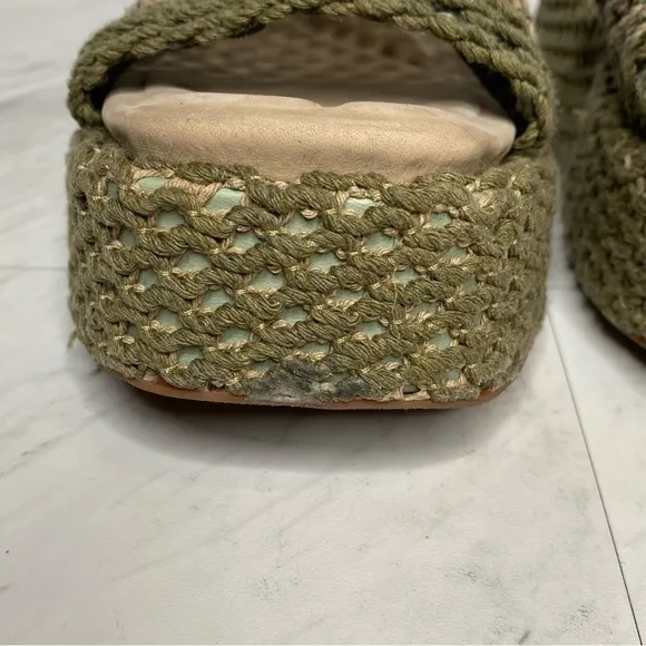 Rag &amp; Bone Logan Crochet Flatform Slide Sandal 9 1/2