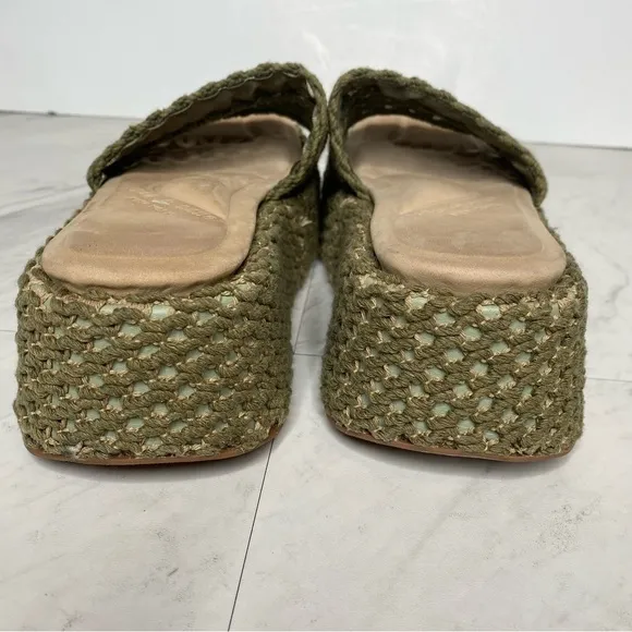 Rag &amp; Bone Logan Crochet Flatform Slide Sandal 9 1/2