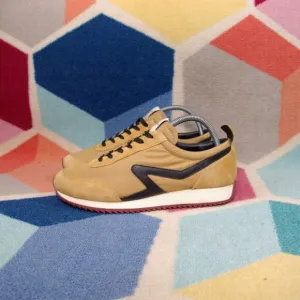 Rag &amp; Bone New York Tan Retro Sneakers Low Top Lace Up Shoes Women's Size 39 EU