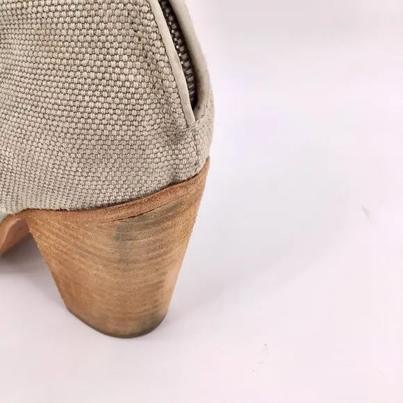 Rag &amp; Bone Newbury Canvas Taupe Ankle Boots 10/40