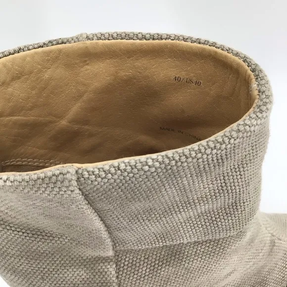 Rag &amp; Bone Newbury Canvas Taupe Ankle Boots 10/40