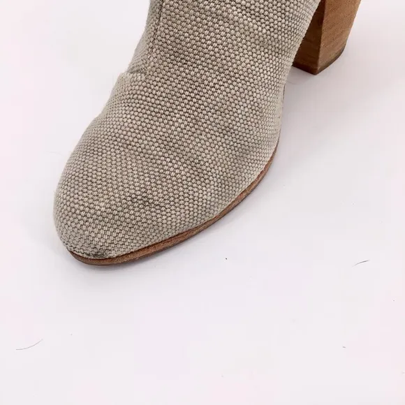 Rag &amp; Bone Newbury Canvas Taupe Ankle Boots 10/40
