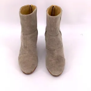 Rag &amp; Bone Newbury Canvas Taupe Ankle Boots 10/40