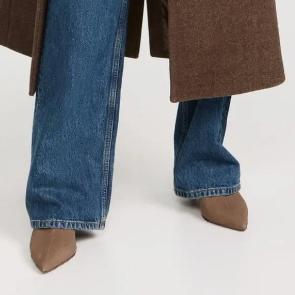 rag &amp; boneWomen's Brea Pointed Toe Booties size US 7 Color: Camel Suede NEW