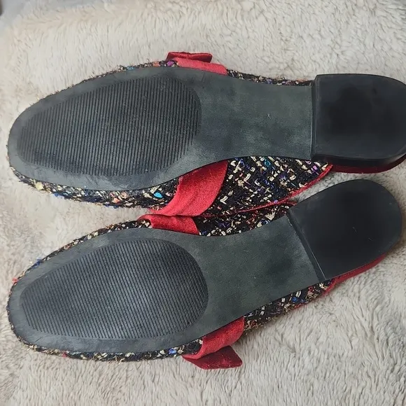 Rara Avis Women's Red and Multicolor Mules