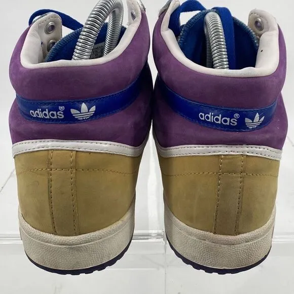 RARE Adidas Originals Top 10 Hi Retro Basketball Shoes Sneakers Multi 11.5