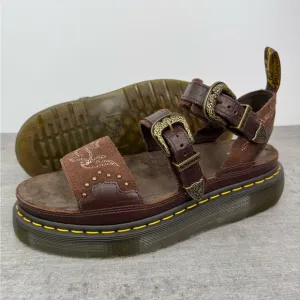 RARE Dr. Marten Gothic Americana Gryphon Quad Platform Sandals - Women's Size 10