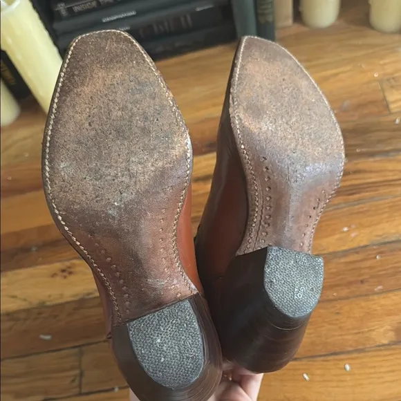 Rare incredible vintage Brown and Tan Acme Western Boots