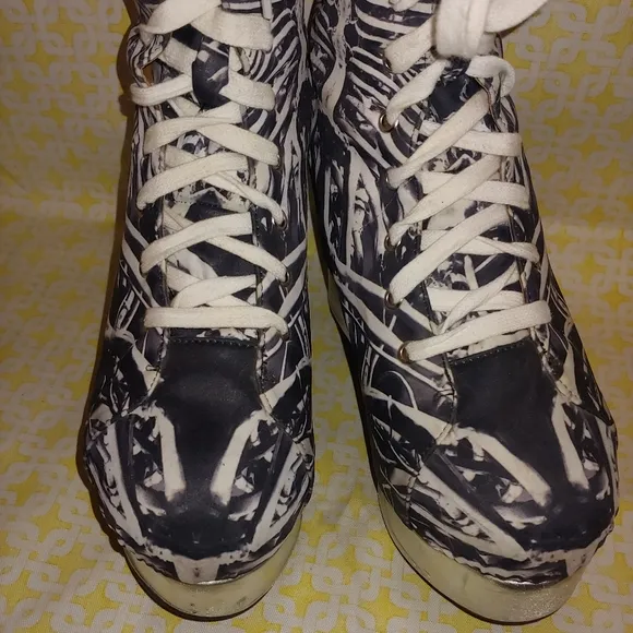 Rare! Jeffrey Campbell x Black Milk Back Off Rib Cage Bones Boots Booties Shoes