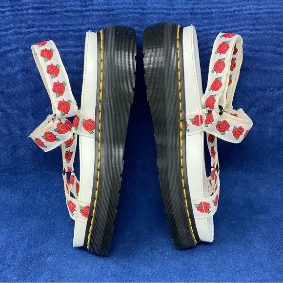 RARE limited edition Dr. Martens AGGY Agyness Deyn Rose platform sandals size 9