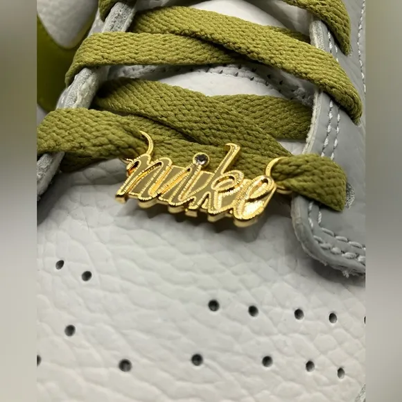 RARE Nike Dunk Low Unlocked By You CUSTOM Shoes White Wolf Grey Moss ID Shoelery