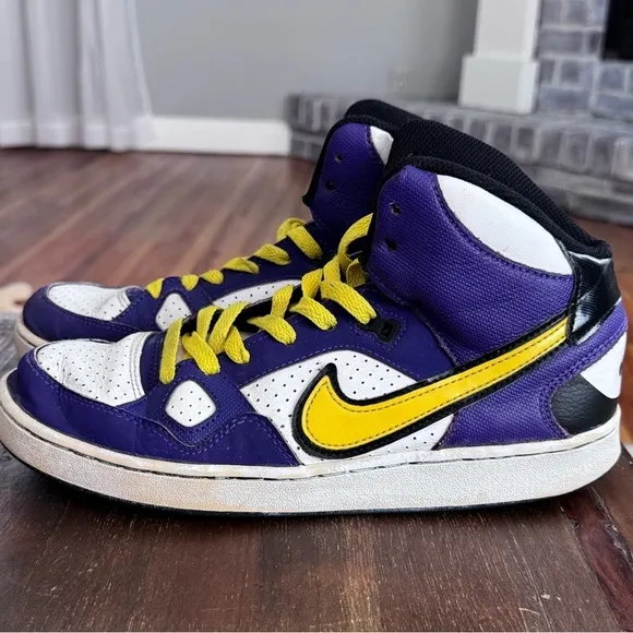 RARE NIKE LA Lakers Son Of Force Retro Basketball Shoes