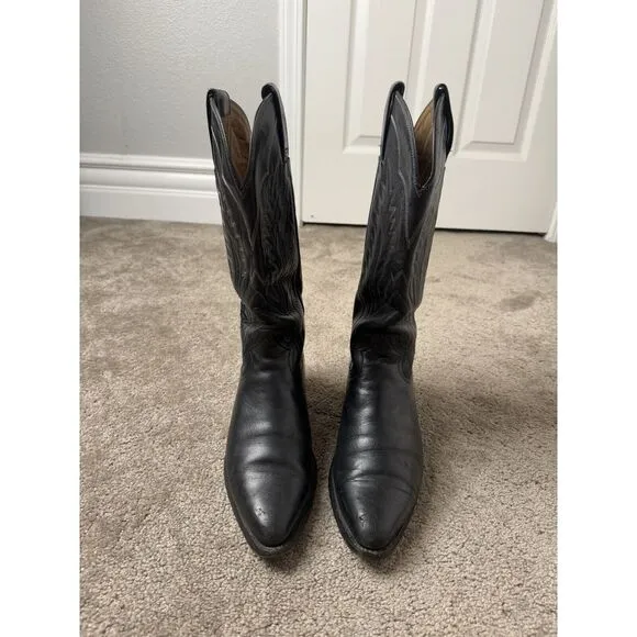 Rare Vintage 90's MONTANA Exotic Leather Western Cowboy Boots‎ Men's Size 7.5