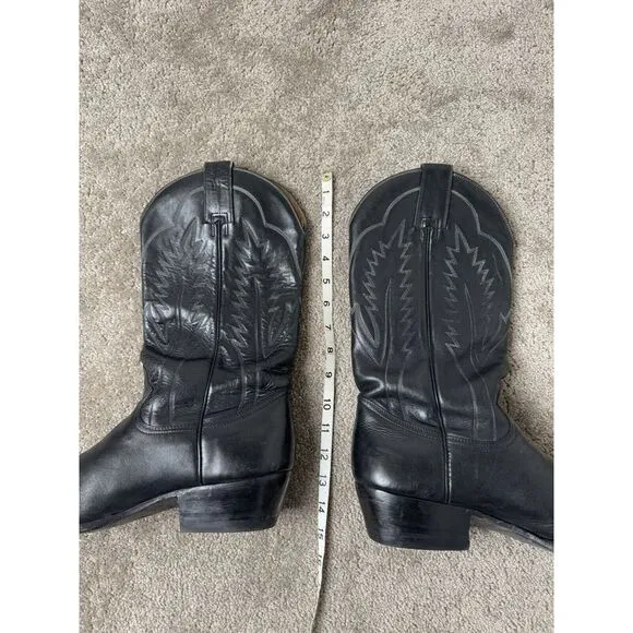 Rare Vintage 90's MONTANA Exotic Leather Western Cowboy Boots‎ Men's Size 7.5
