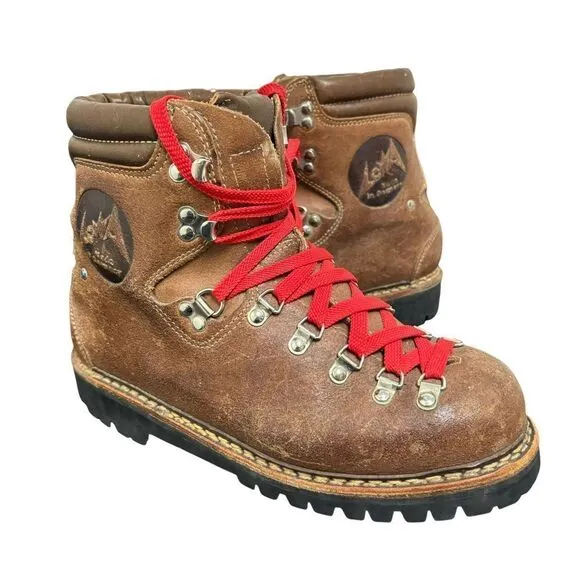 RARE Vintage Leather LOWA 45298 Mountain Boots Size N 6 - Made in Germany