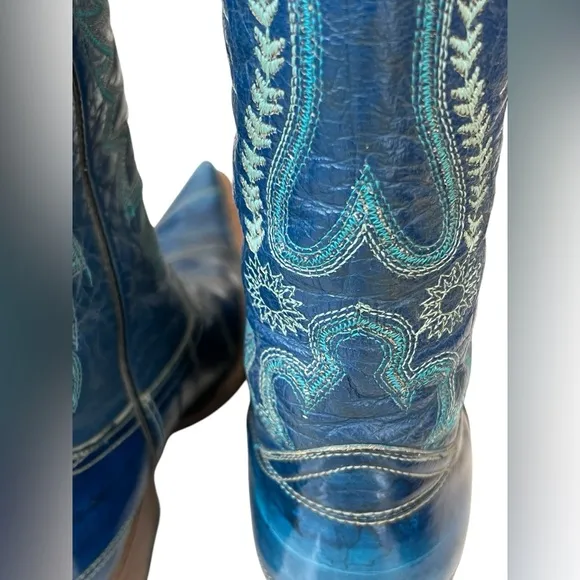 RARE! Vintage Men's Leather Cowboy Western Boots - Size 9 - El Vaquero Fonseca