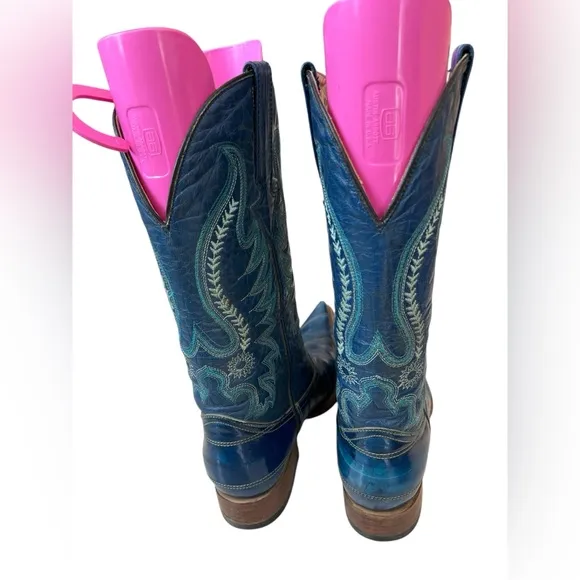 RARE! Vintage Men's Leather Cowboy Western Boots - Size 9 - El Vaquero Fonseca