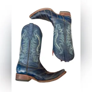 RARE! Vintage Men's Leather Cowboy Western Boots - Size 9 - El Vaquero Fonseca