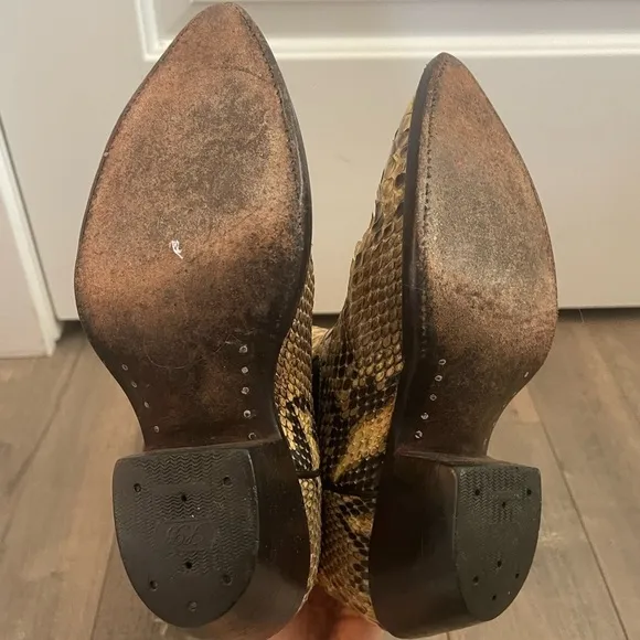 Rare Vintage Rj Boots Texas Monogrammed Cowboy Boots - 6