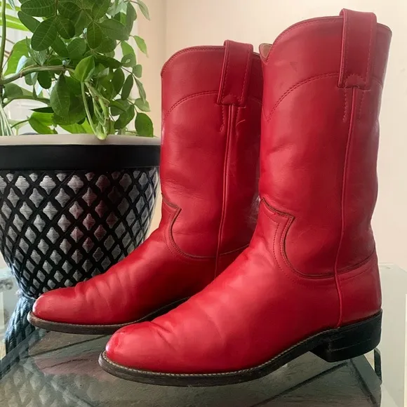 RARE🔥Vintage JUSTIN Western Roper Boots