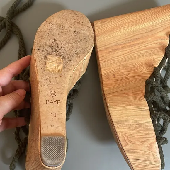 RAYE ALAYA LACE UP PLATFORM SANDALS 10