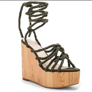 RAYE ALAYA LACE UP PLATFORM SANDALS 10