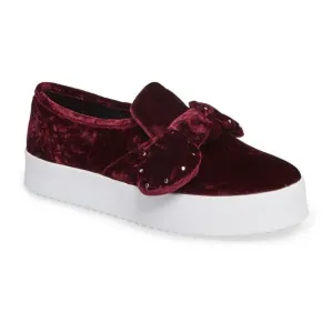 REBECCA MINKOFF Acai Velvet Stacey Studded Platform Slip-On Shoes sz 10 Women's