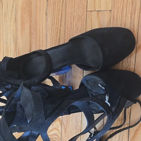 Rebecca Minkoff Black Heel Strappy Women's Shoes