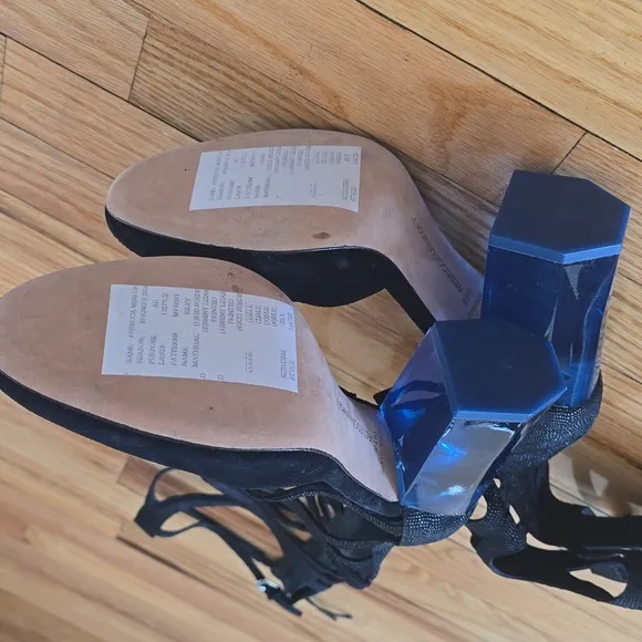 Rebecca Minkoff Black Heel Strappy Women's Shoes
