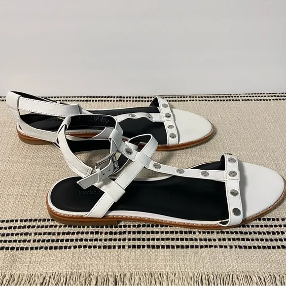 REBECCA MINKOFF / Sandy Sandal White Studded Gladiator Sandals Size 11