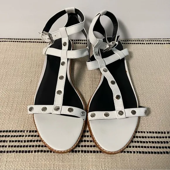 REBECCA MINKOFF / Sandy Sandal White Studded Gladiator Sandals Size 11