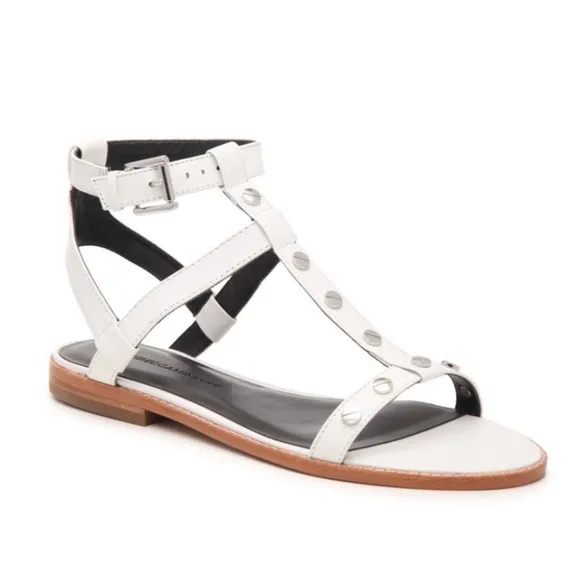 REBECCA MINKOFF / Sandy Sandal White Studded Gladiator Sandals Size 11