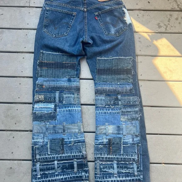 Reconstructed Japanese Inspired Levi 517 Bootcut Jeans