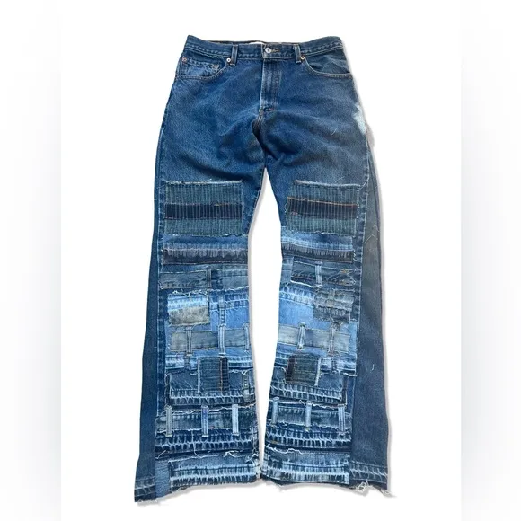 Reconstructed Japanese Inspired Levi 517 Bootcut Jeans