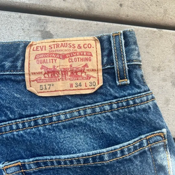 Reconstructed Japanese Inspired Levi 517 Bootcut Jeans
