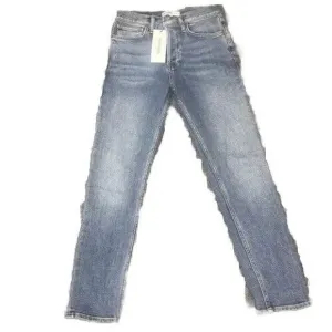 Re/Done Jeans Womens Size 24 High Rise Ankle Crop Light Wash Denim Blue NWT $195