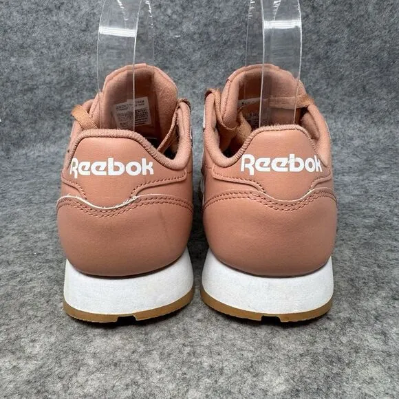 Reebok Classic Leather Athletic Shoes Womens Size 6.5 Lace-Up GY6811 Coral‎