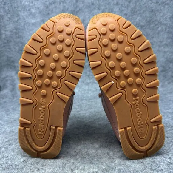 Reebok Classic Leather Athletic Shoes Womens Size 6.5 Lace-Up GY6811 Coral‎