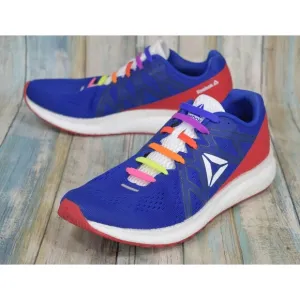 Reebok Forever Floatride Energy Shoes Men's Size 8 Blue Red Custom Laces DV5271