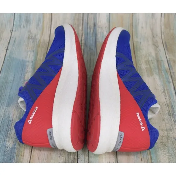 Reebok Forever Floatride Energy Shoes Men's Size 8 Blue Red Custom Laces DV5271