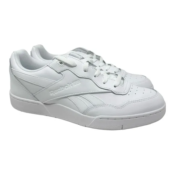 Reebok Men’s BB 4000 II Premium Leather Basketball 100033737 White/Grey Sz 11.5