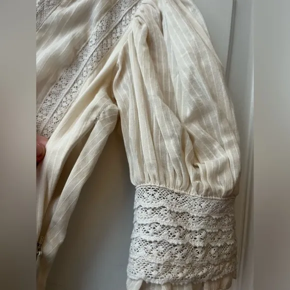 Reformation Betsie Lace Organic Cotton Midi Dress