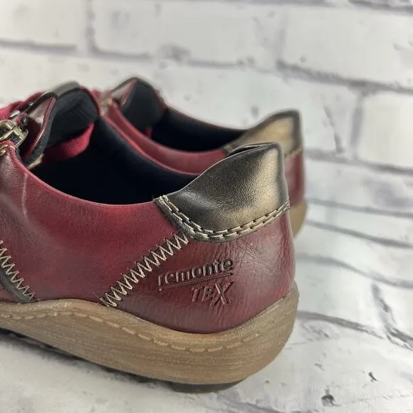 Remonte R1426-35 Liv 26 Sneakers Women's 39 ( US 8 ) Comfort Shoes Red Lace Up