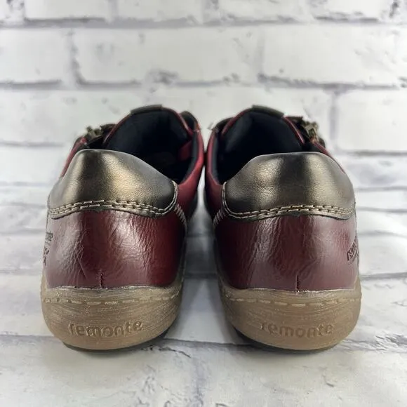 Remonte R1426-35 Liv 26 Sneakers Women's 39 ( US 8 ) Comfort Shoes Red Lace Up