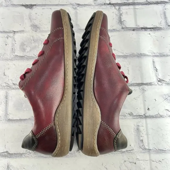 Remonte R1426-35 Liv 26 Sneakers Women's 39 ( US 8 ) Comfort Shoes Red Lace Up