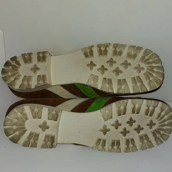 Retro 1970's Hush Puppies Wolverines Brown Suede Shoes Sz 8.5