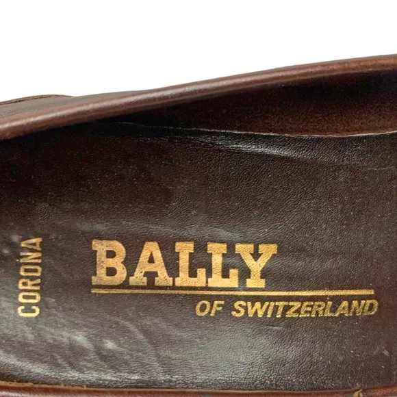 Retro BALLY Switzerland Corona‎ Leather Bit Dress Shoes