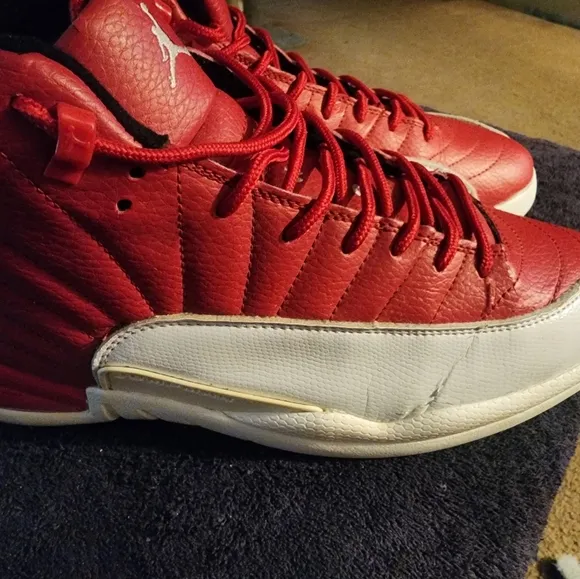 Retro Jordan 12 Gym Red And White.